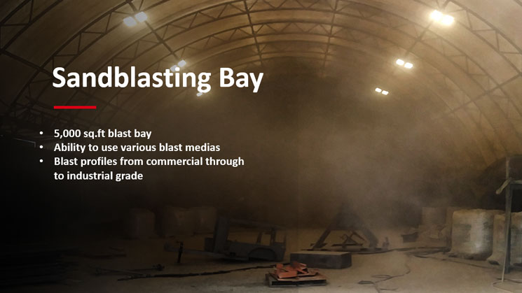 Sandblasting shop - Ketek - Custom Fabrication