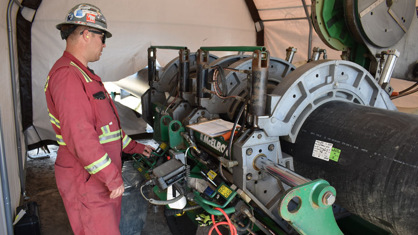 Butt-Fusing-of-HDPE-Pipe-Alberta